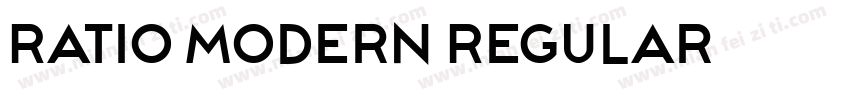 Ratio Modern Regular字体转换